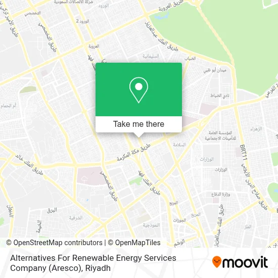 Alternatives For Renewable Energy Services Company (Aresco) map
