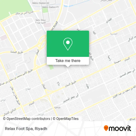 Relax Foot Spa map