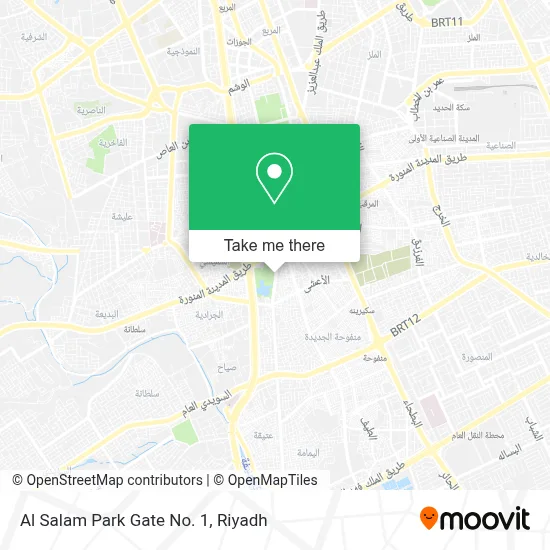 Al Salam Park Gate No. 1 map