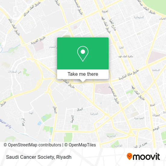 Saudi Cancer Society map