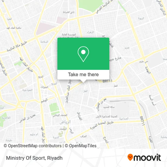 Ministry Of Sport map