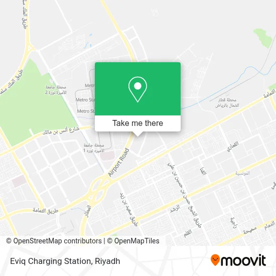 Eviq Charging Station map