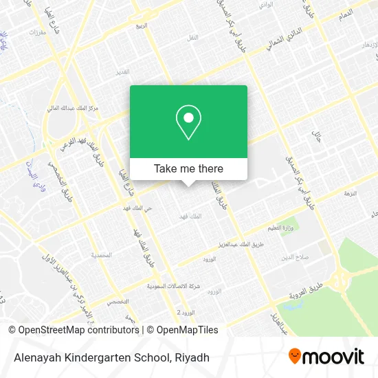 Alenayah Kindergarten School map
