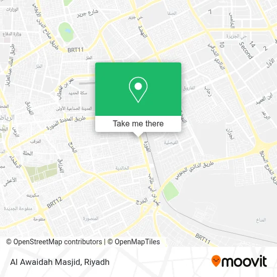 Al Awaidah Masjid map
