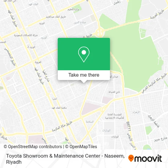 Toyota Showroom & Maintenance Center - Naseem map