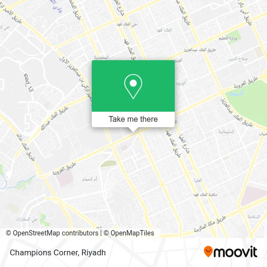 Champions Corner map