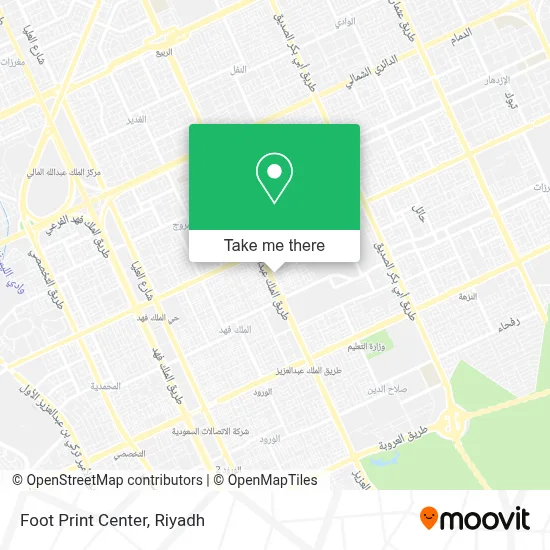 Foot Print Center map