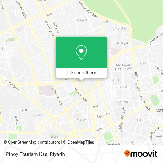 Pinoy Tourism Ksa map