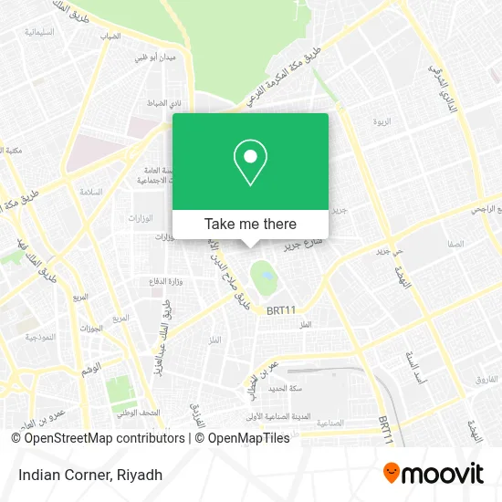 Indian Corner map