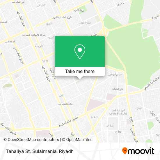 Tahaliya St. Sulaimania map