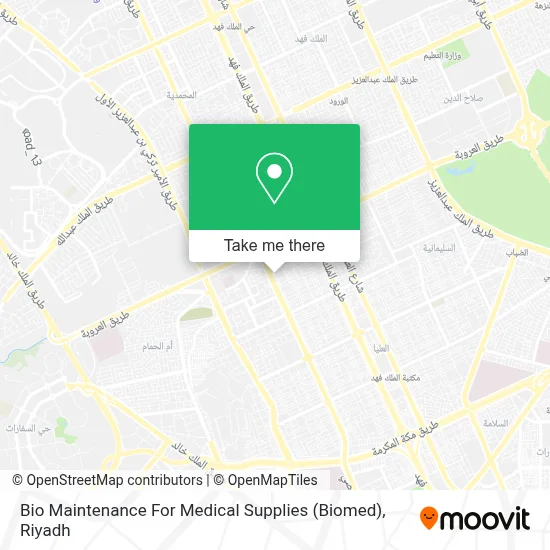 Bio Maintenance For Medical Supplies (Biomed) map