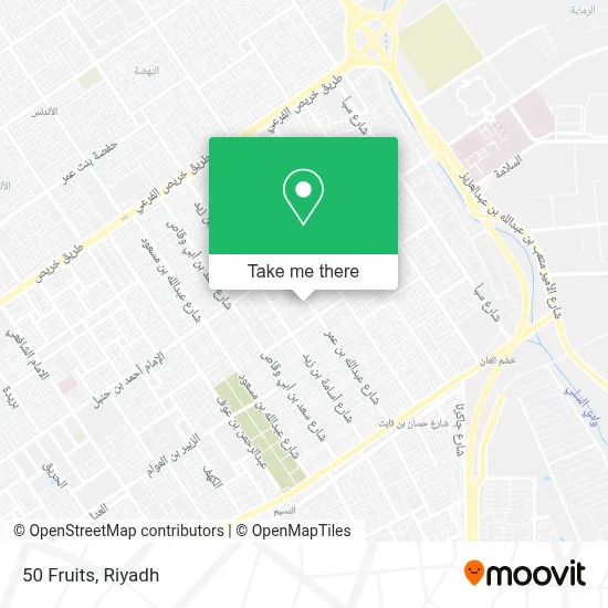50 Fruits map