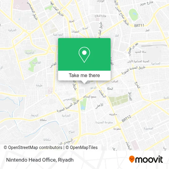 Nintendo Head Office map