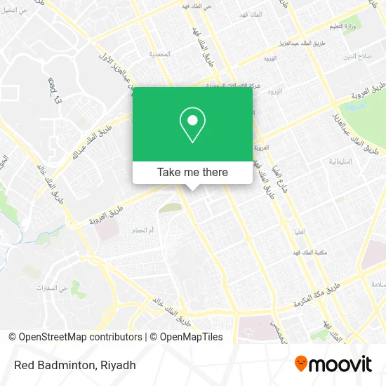 Red Badminton map