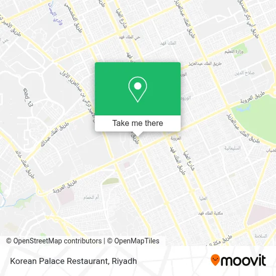 Korean Palace Restaurant map