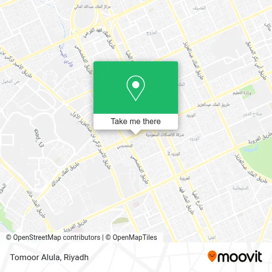 Tomoor Alula map