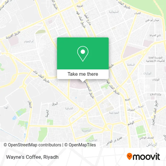 Wayne's Coffee map