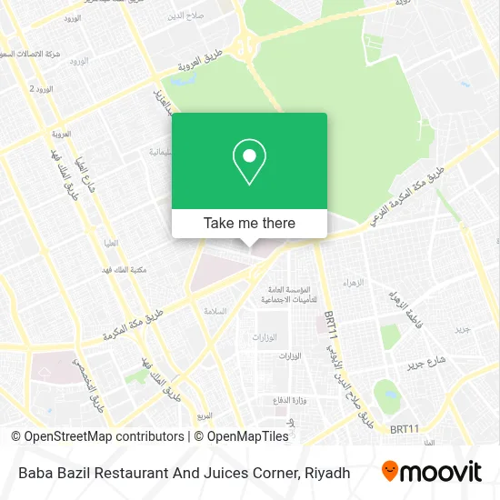 Baba Bazil Restaurant And Juices Corner map