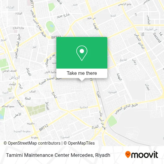 Tamimi Maintenance Center Mercedes map