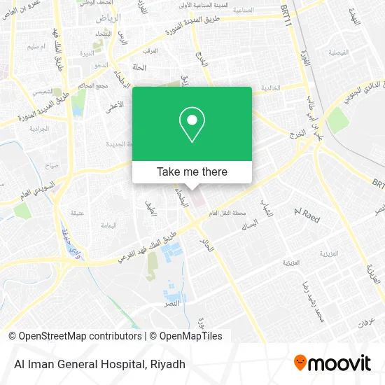 Al Iman General Hospital map