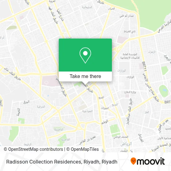 Radisson Collection Residences, Riyadh map