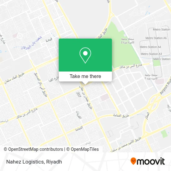 Nahez Logistics map