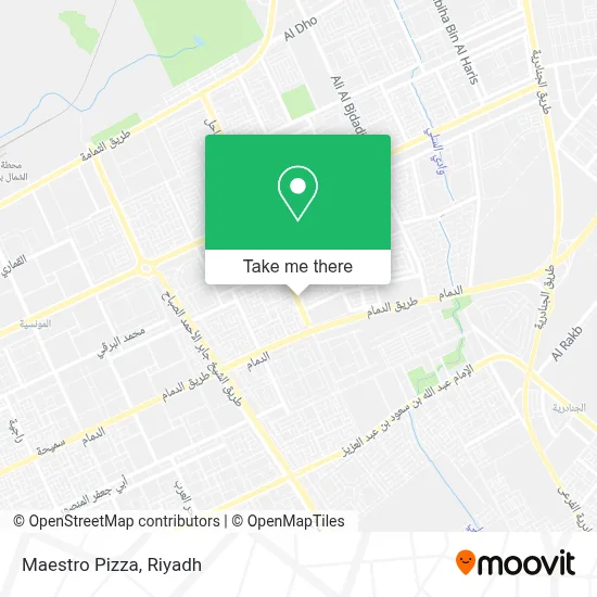 Maestro Pizza map