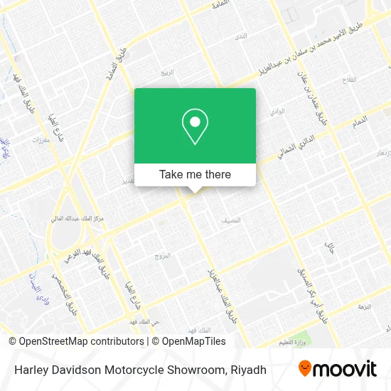Harley Davidson Motorcycle Showroom map