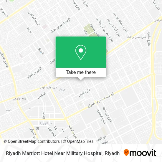 Riyadh Marriott Hotel Near Military Hospital map