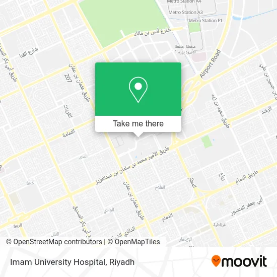 Imam University Hospital map