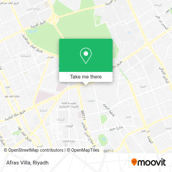 Afras Villa map