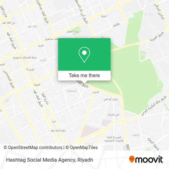 Hashtag Social Media Agency map