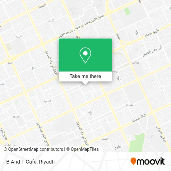 B And F Cafe map