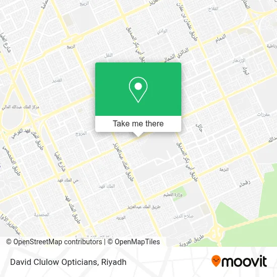 David Clulow Opticians map