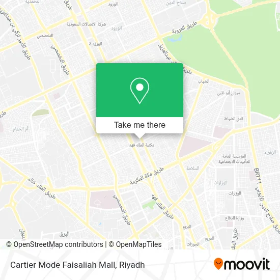 Cartier Mode Faisaliah Mall map