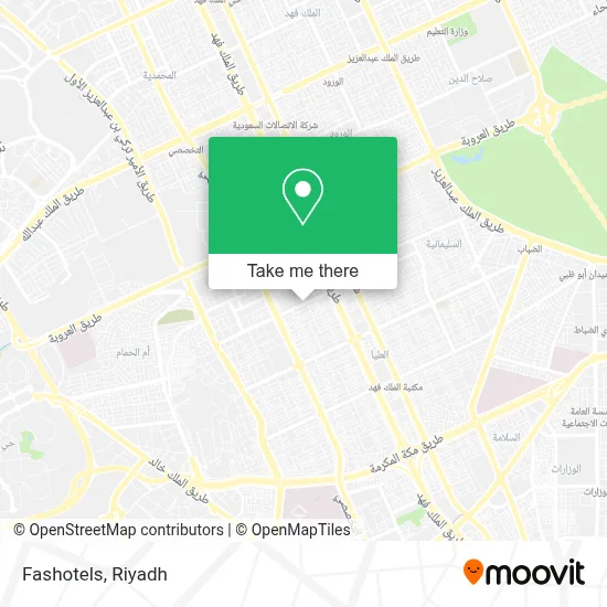 Fashotels map
