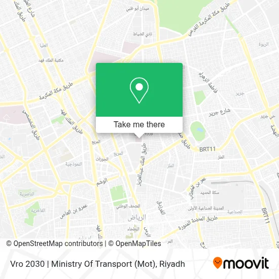 Vro 2030 | Ministry Of Transport (Mot) map