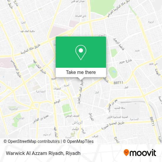 Warwick Al Azzam Riyadh map