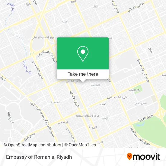 Embassy of Romania map
