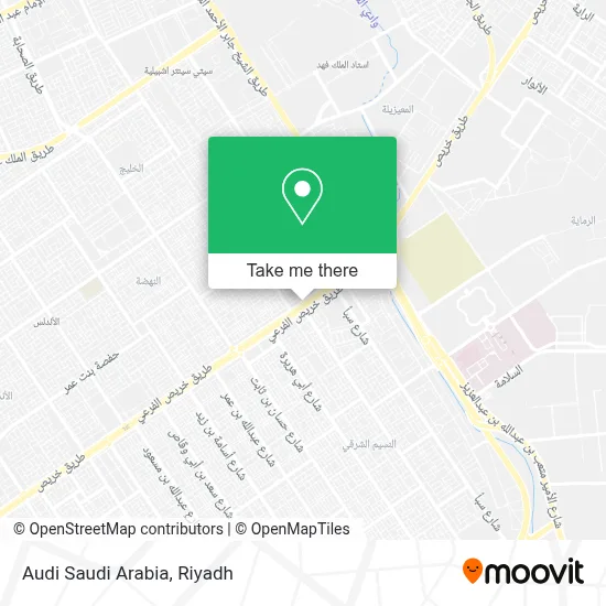 Audi Saudi Arabia map