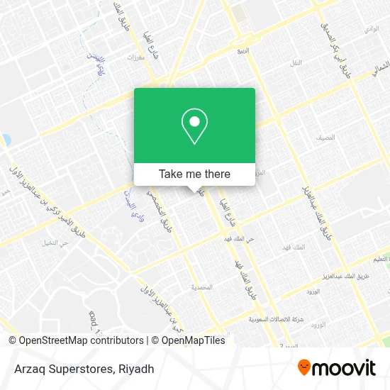 Arzaq Superstores map