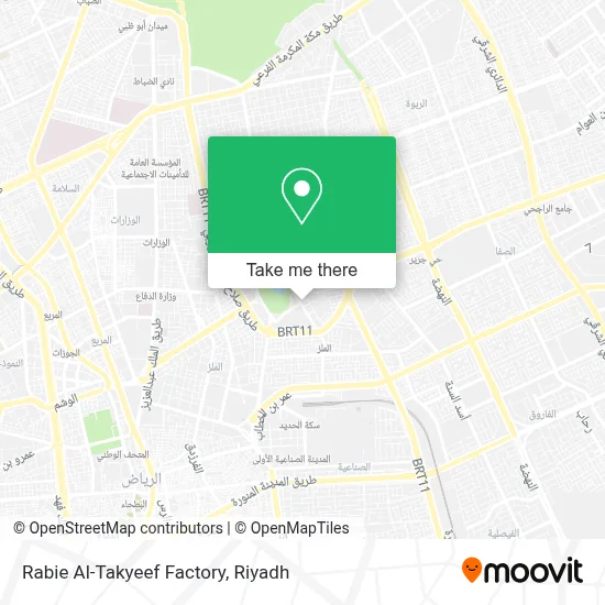 Rabie Al-Takyeef Factory map