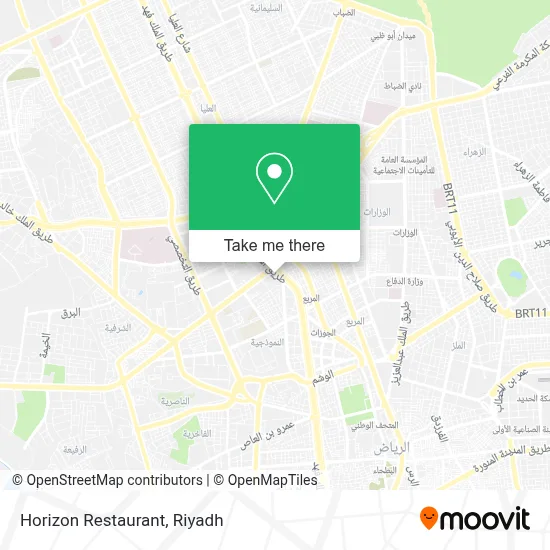 Horizon Restaurant map