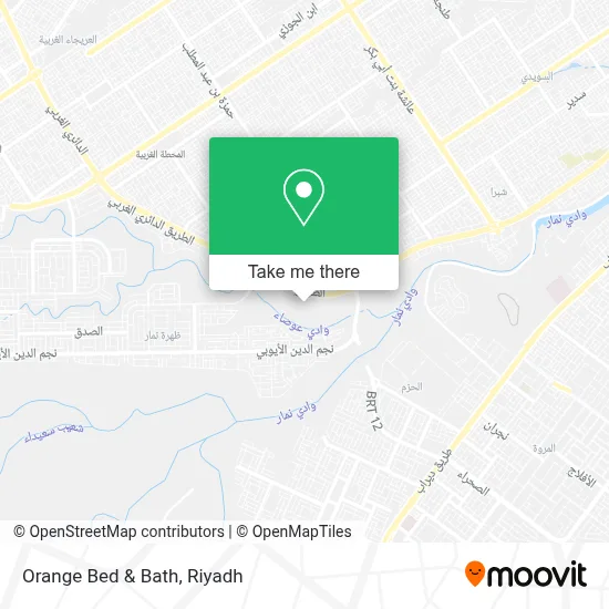 Orange Bed & Bath map