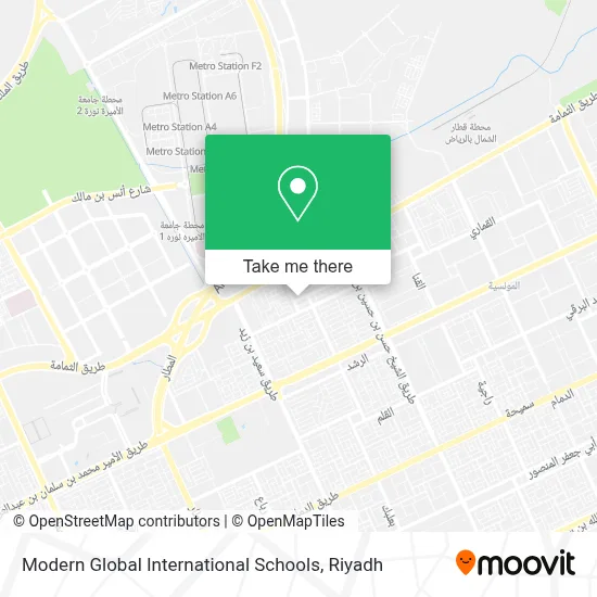Modern Global International Schools map