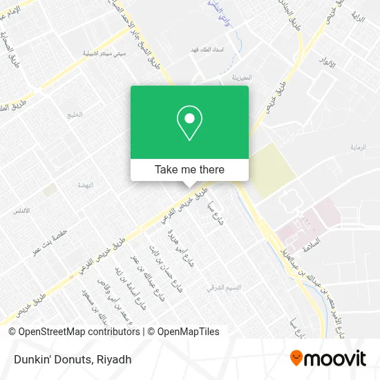 Dunkin' Donuts map