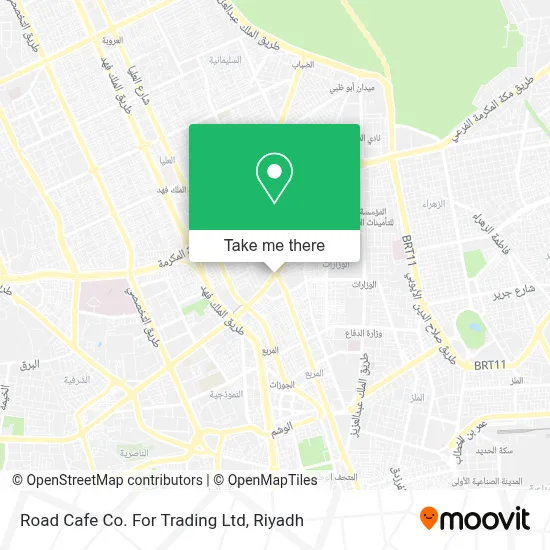 Road Cafe Co. For Trading Ltd map