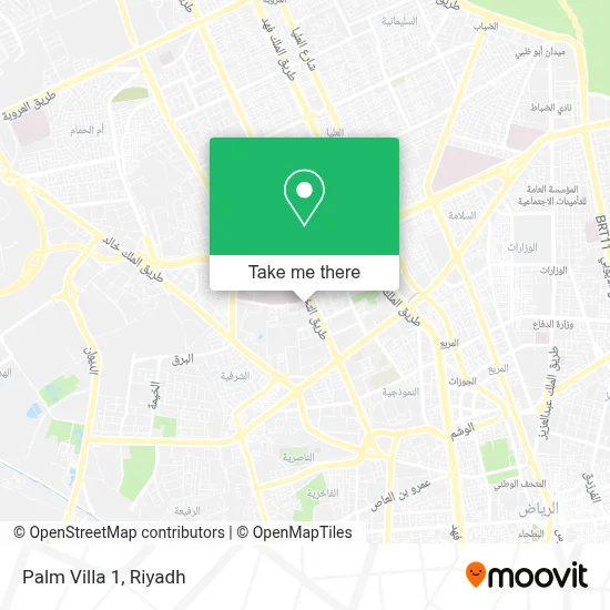 Palm Villa 1 map