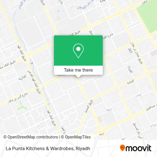 La Punta Kitchens & Wardrobes map