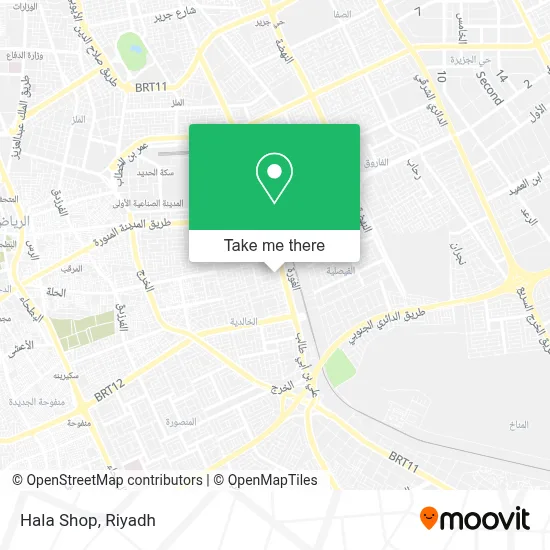 Hala Shop map